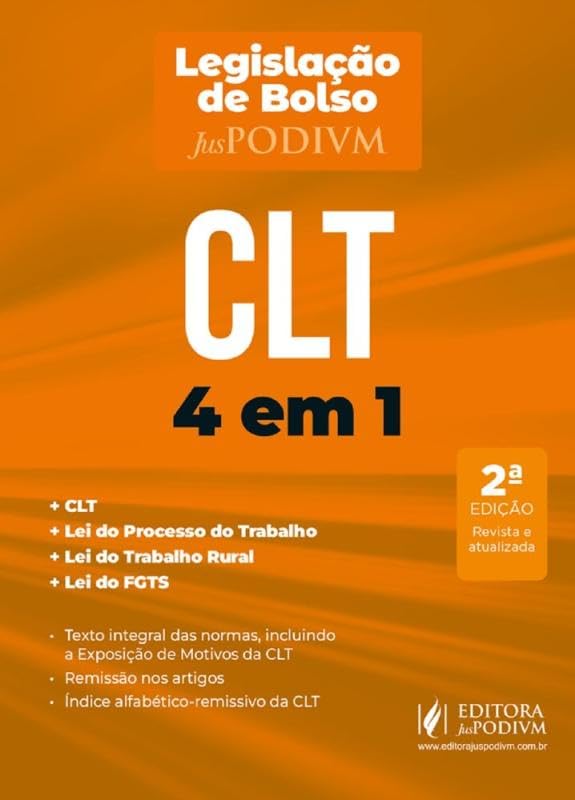 Legislação de Bolso CLT 4 em 1 - 2ª Edição (2025) baixar livro de graça