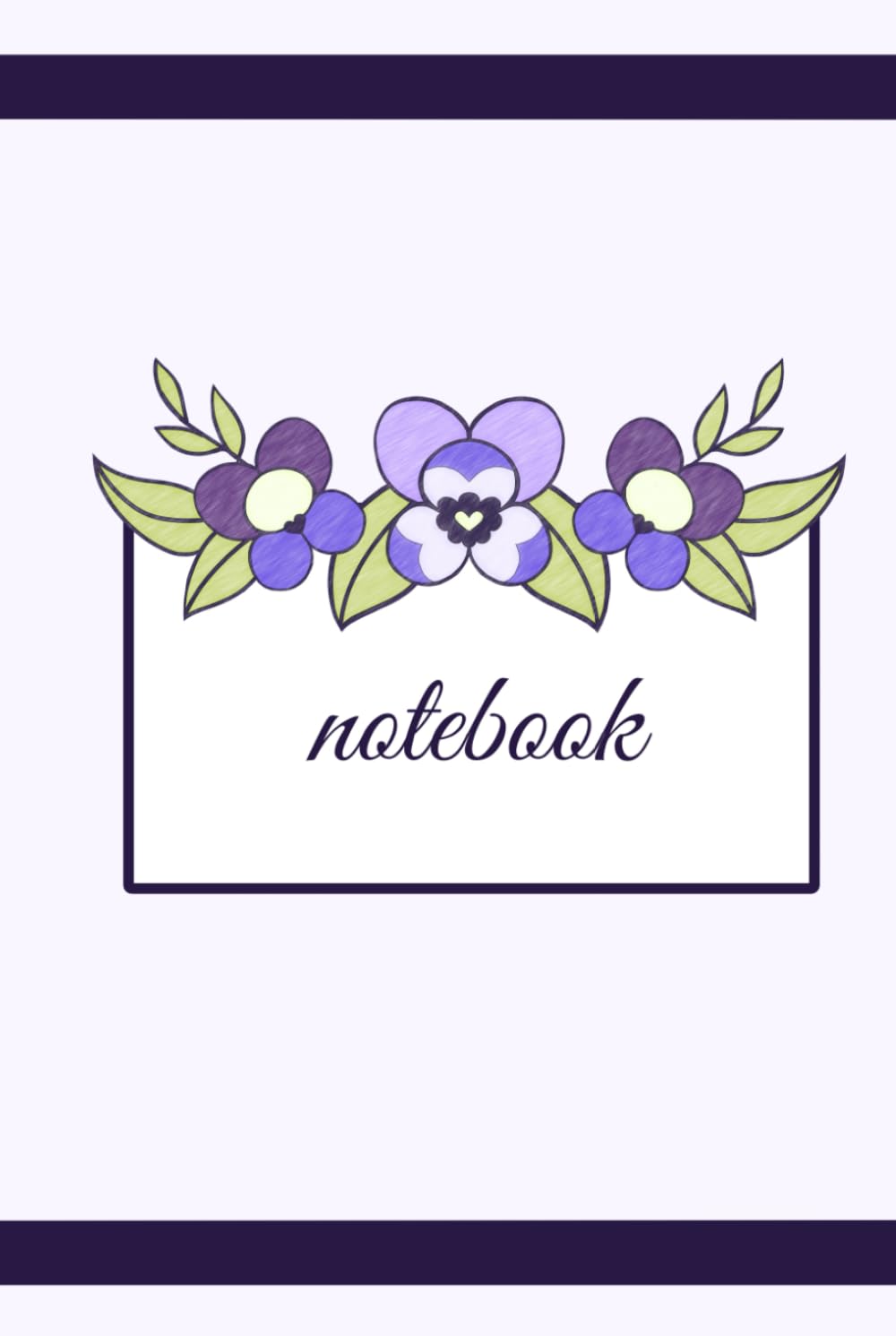 Viola Floral Hardcover Notebook: 6x9 Blank Journal for Women - Flower Print Diary for Writing, Notes, Ideas baixar livro de graça