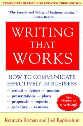 ler totalmente Writing That Works, 3rd Edition: How to Communicate Effectively in Business (English Edition)