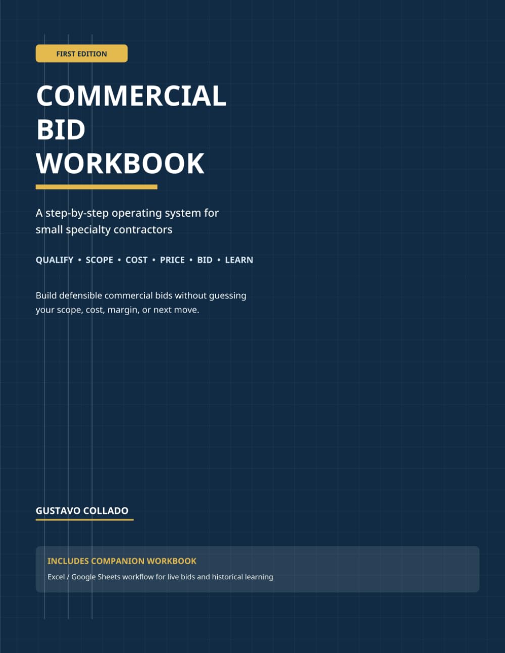 ler totalmente COMMERCIAL BID WORKBOOK: A step-by-step operating system for small specialty contractors