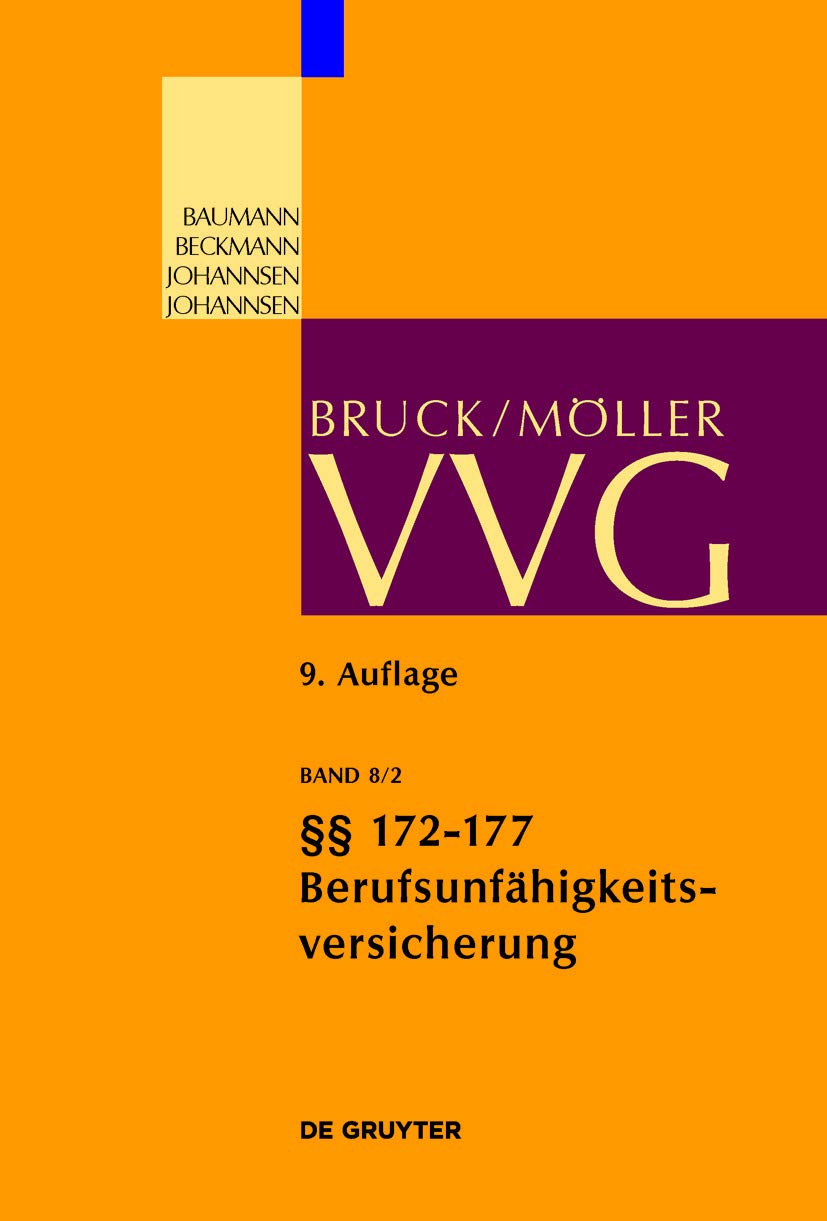 capítulo por capítulo baixar Berufsunfähigkeitsversicherung §§ 172-177 (Großkommentare der Praxis) (German Edition)
