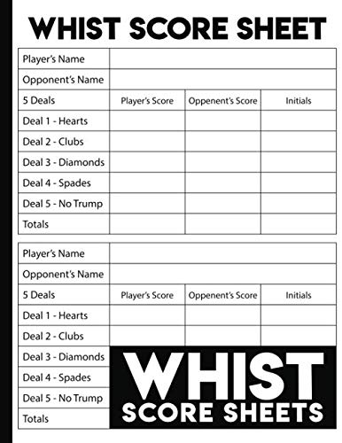 capítulo por capítulo baixar Whist Score Sheets: 130 Large Score Pads for Scorekeeping | Whist Score Keeper.