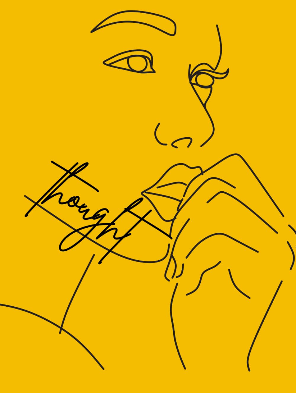 ler totalmente Thought: Aesthetic Yellow Decor Book & Large Notebook - 300 Pages - Morning Routine Journal, Positivity & Bright Room Decor