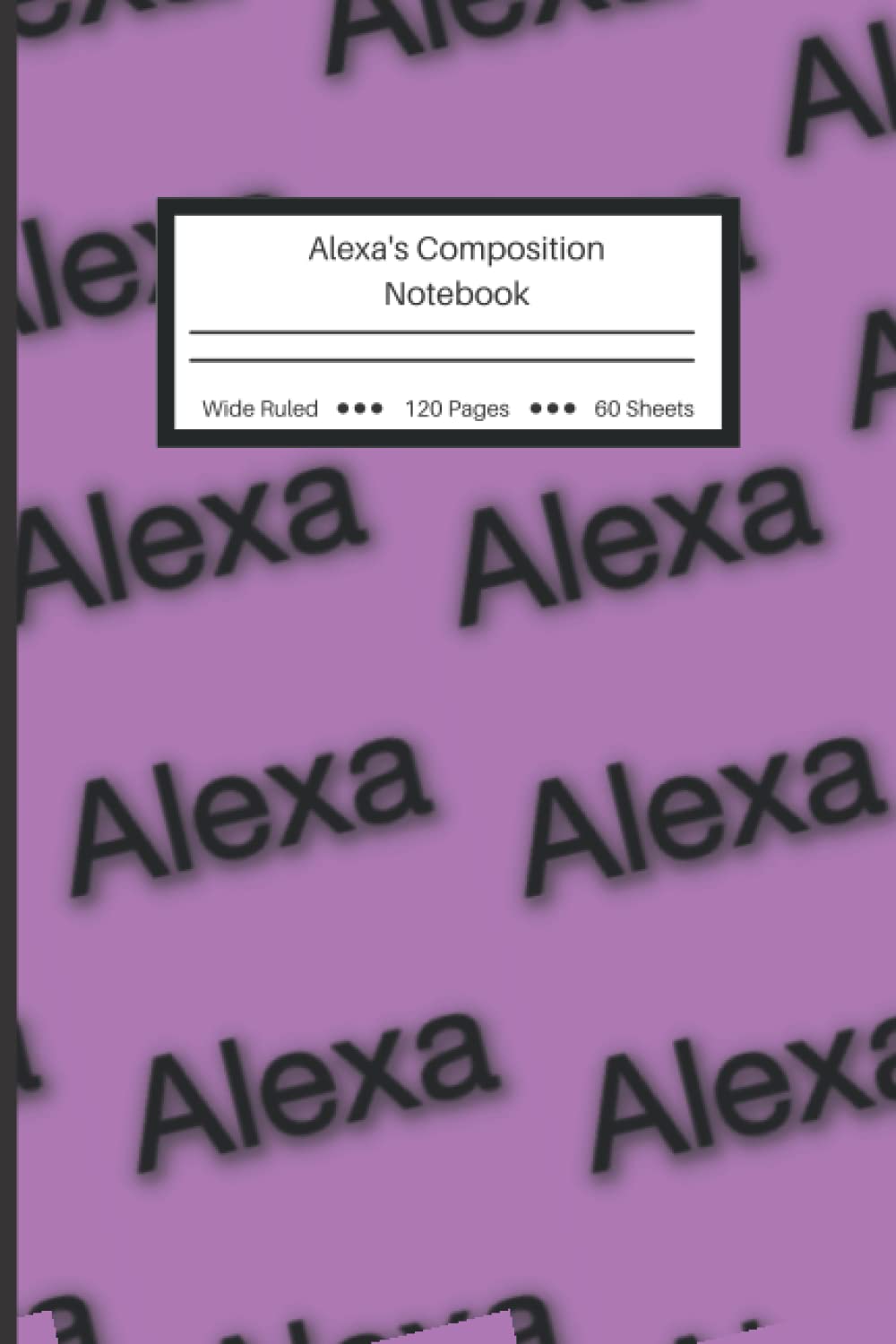 capítulo por capítulo baixar Personalized Composition Notebook: Alexa's Notebook - Wide Ruled Lined Paper Journal - 6" x 9" - 120 Pages (Wide Ruled Composition Notebook for doodling, studying, habit tracking, & business)