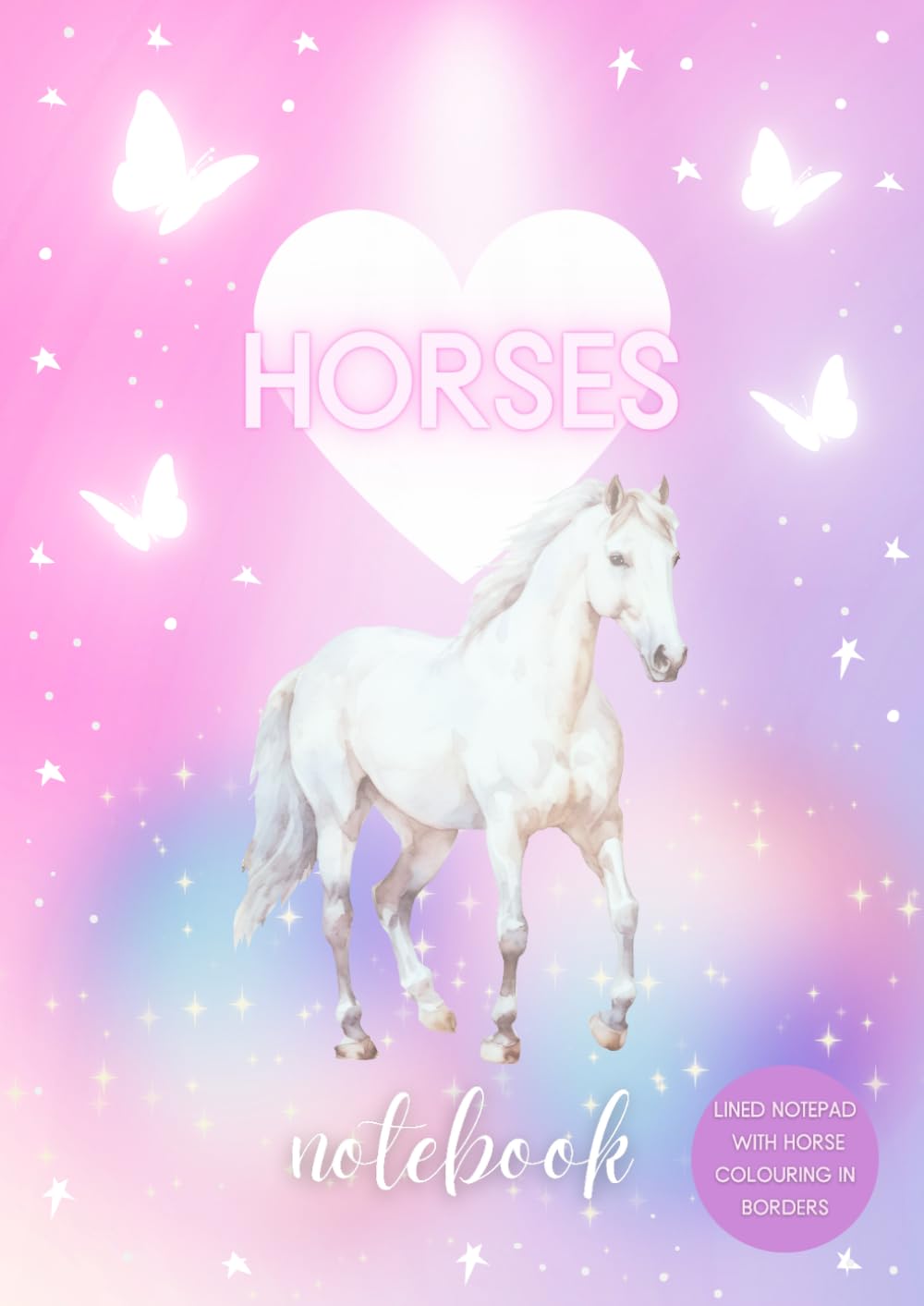 capítulo por capítulo baixar Horses Notebook: Lined Notepad with Horse Colouring In Borders