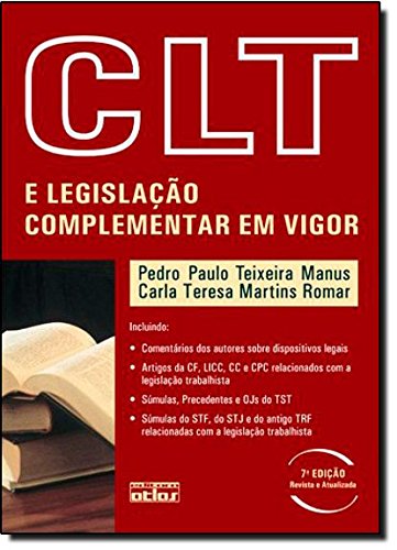 Clt E Legislacao Complementar Em Vigor baixar livro de graça