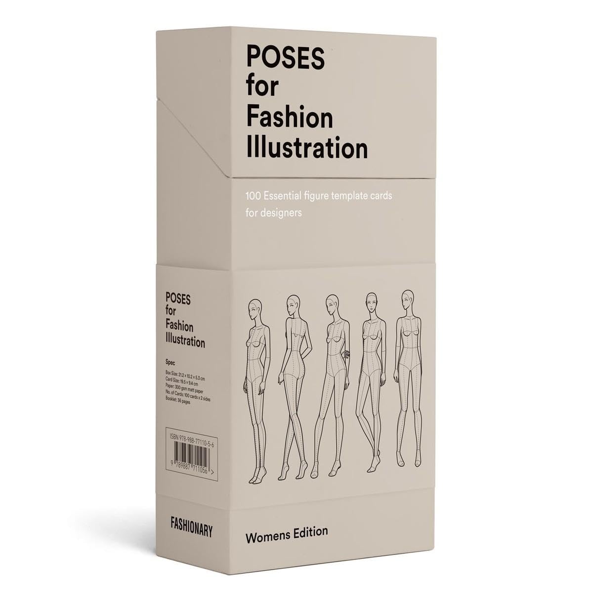 ler totalmente Poses for Fashion Illustration (Card Box): 100 essential figure template cards for designers