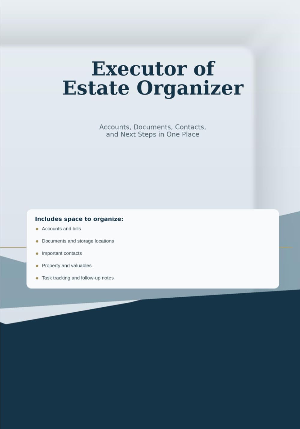 Executor of Estate Organizer: Accounts, Documents, Contacts, and Next Steps in One Place baixar o livro de graça