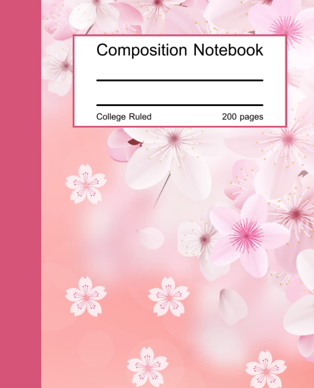 Cherry blossom composition notebook: Floral composition notebook college ruled, pink cover with cherry blossom in garden, Lined paper,200 Pages for Kids,Teens,Student and Adults baixar o livro de graça