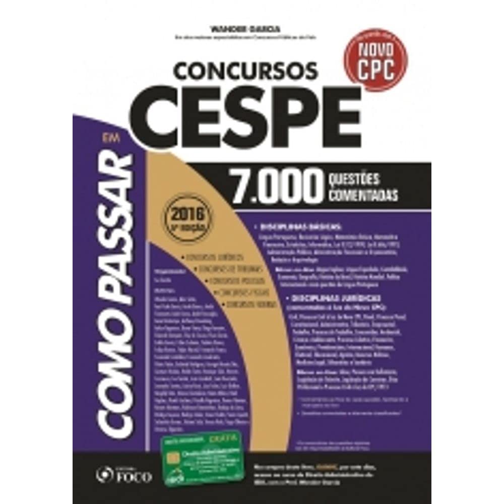 capítulo por capítulo baixar Como Passar em Concursos CESPE: 7.000 Questões Comentadas