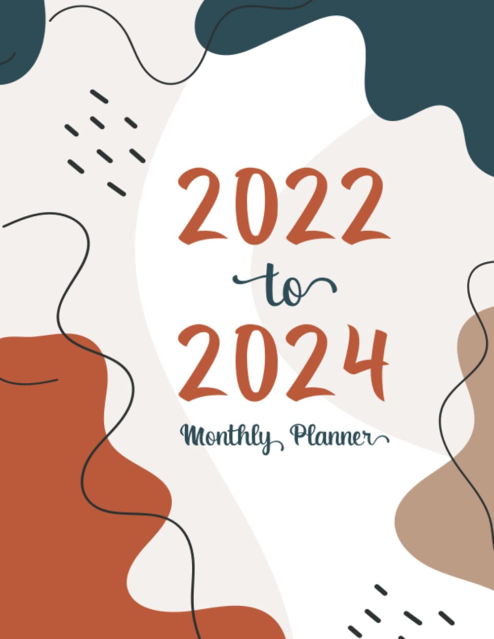 ler totalmente 2022 to 2024 Monthly Planner: 36 Months 2022-2024 Monthly 3 Years Planner and Schedule Organizer | Simple Art Cover