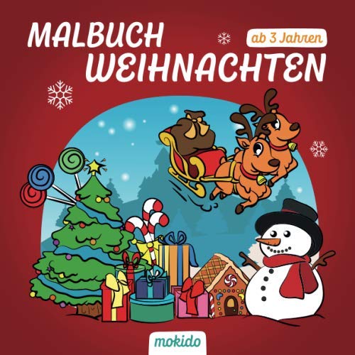 Malbuch Weihnachten ab 3 Jahren: Ein schönes Weihnachtsfest mit Nikolaus & Co. Kinder Malbuch zum Malen, Kritzeln und Sammeln. Für Mädchen und Jungen. (German Edition) baixar livro de graça