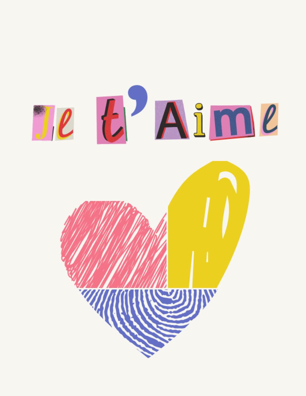 Je t'aime Notebook Journal Diary - Cute Valentine's Gift Present: Lined college ruled paper; 110 pages; large size 8,5 x 11 inches baixar livro de graça