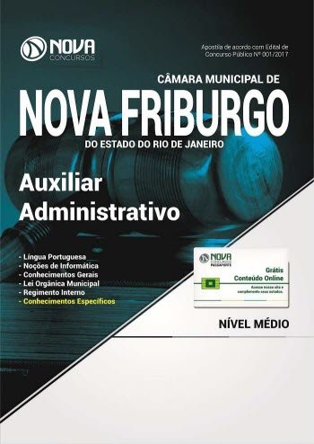 capítulo por capítulo baixar Apostila Câmara Municipal de Nova Friburgo - RJ 2017 - Auxiliar Administrativo