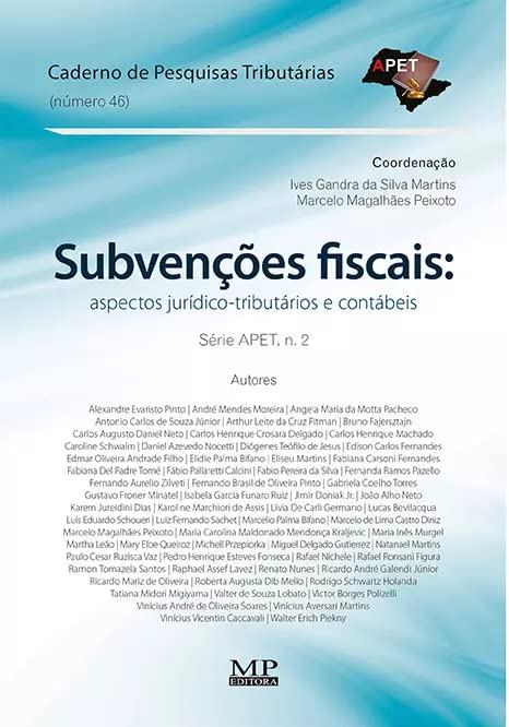 ler totalmente Subvenções Fiscais: Aspectos Jurídico-Tributários E Contábeis
