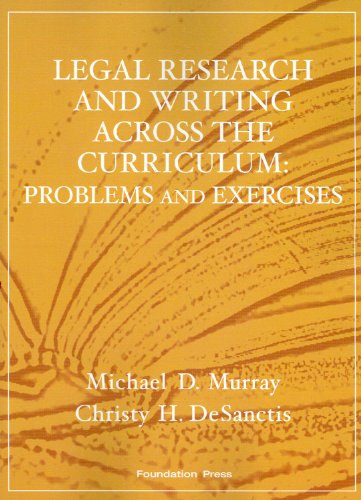 Legal Research and Writing Across the Curriculum: Problems and Exercises baixar o livro de graça