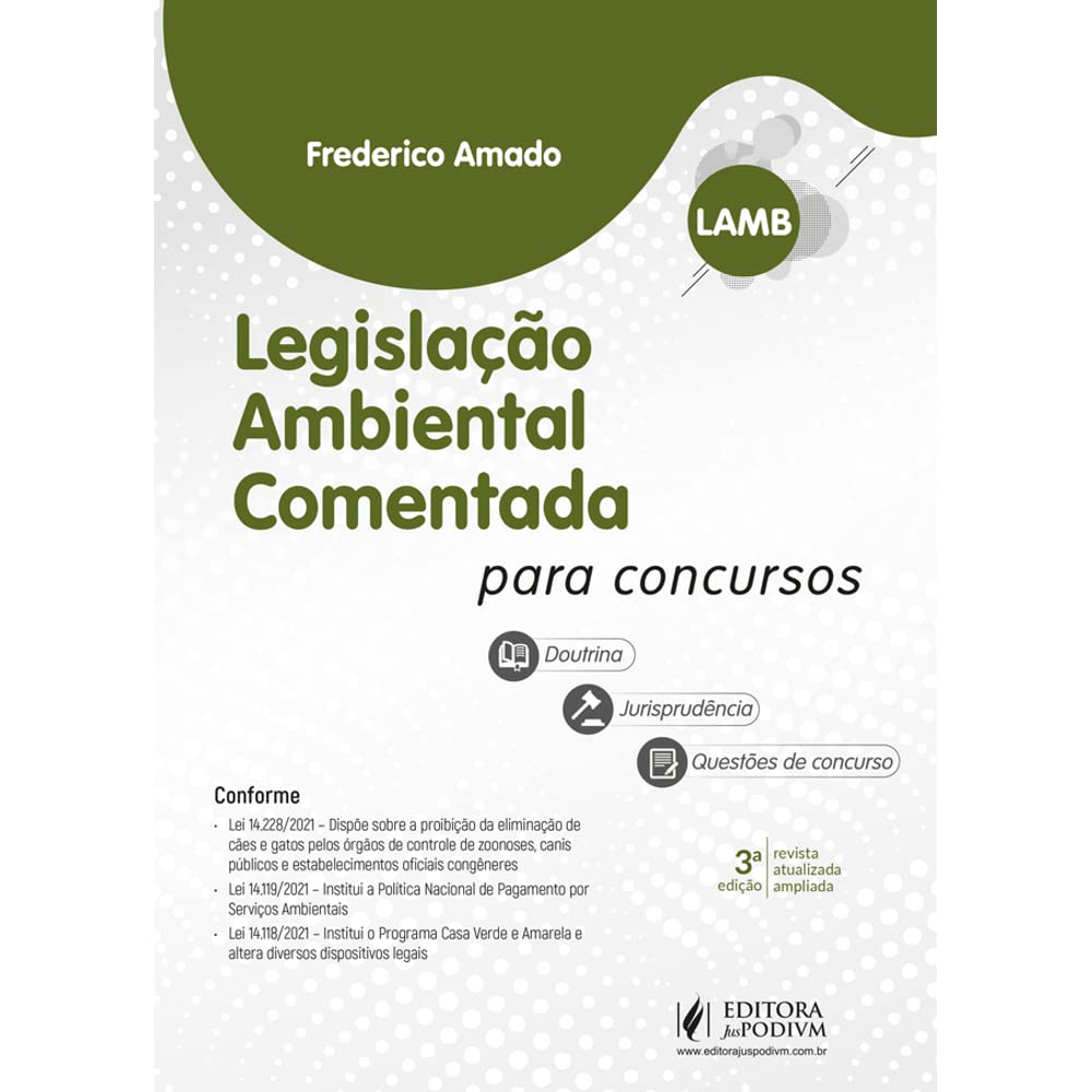 Legislação Ambiental Comentada Para Concursos (LAMB) baixar livro de graça