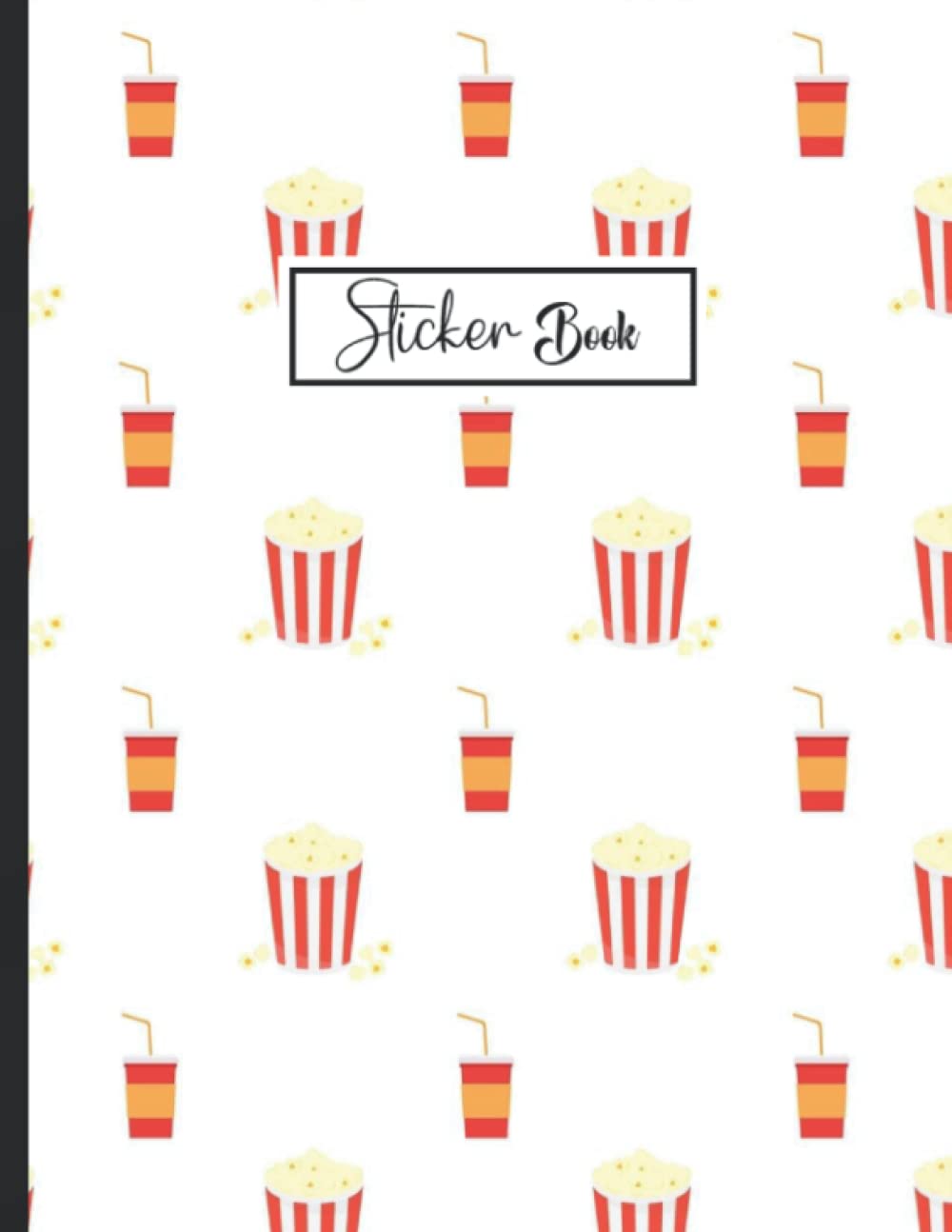 capítulo por capítulo baixar Sticker Book: Cute Popcorn Design Blank Sticker Album Journal pages for Kids Sticker Collection Book.