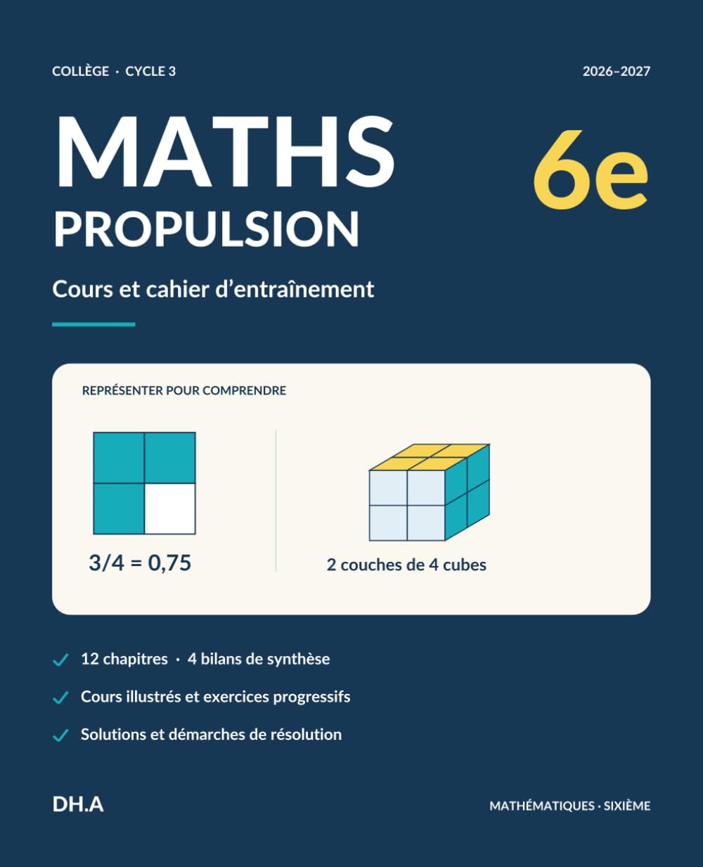 capítulo por capítulo baixar Maths Propulsion 6e: Cahier de mathématiques 2026-2027 avec cours, méthodes, exercices corrigés, défis, bilans, formulaire et suivi de progression (French Edition)