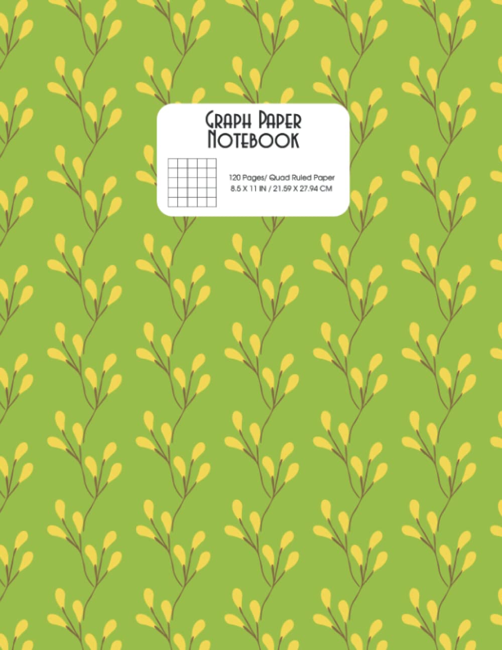 Graph Paper Notebook - 120 Pages 8.5 x 11 inch: Grid Paper Notebook, Grid Paper For Math Science, Engineering, Architects, Artists, Students| Quad Ruled 5x5 - Vol 8 (Graph Paper (5x5))