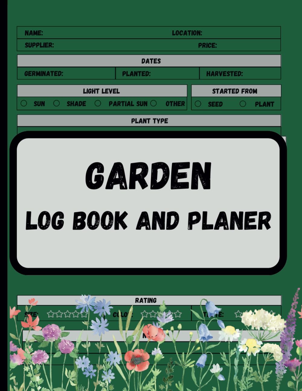 Garden Log Book and Planer:: Annual, Sasons, Monthly and Weekly Gardening Organizer Notebook for Avid Gardeners, Flowers, Vegetable Growing, Plants Profiles and Budget baixar o livro de graça