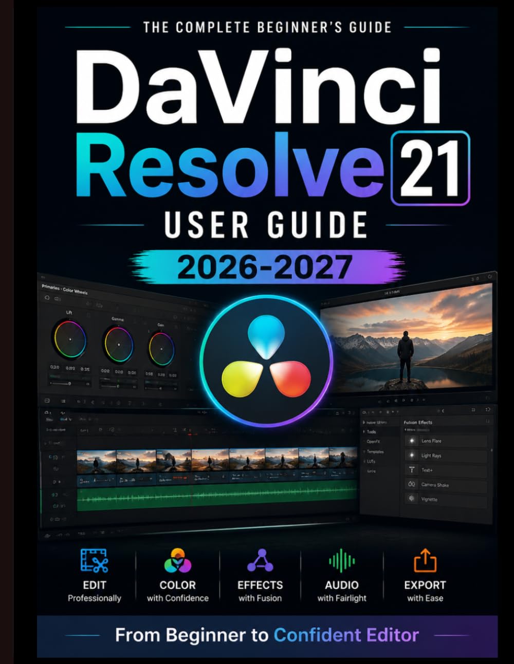 ler totalmente DaVinci Resolve 21 USER GUIDE 2026-2027: From Beginner to Confident Editor