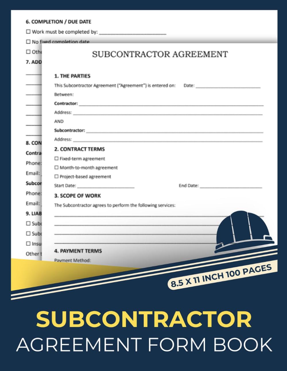 capítulo por capítulo baixar Subcontractor Agreement Forms: 50 Contract Forms for Construction, Trades & Service Providers | Contractor & Subcontractors Agreement Form