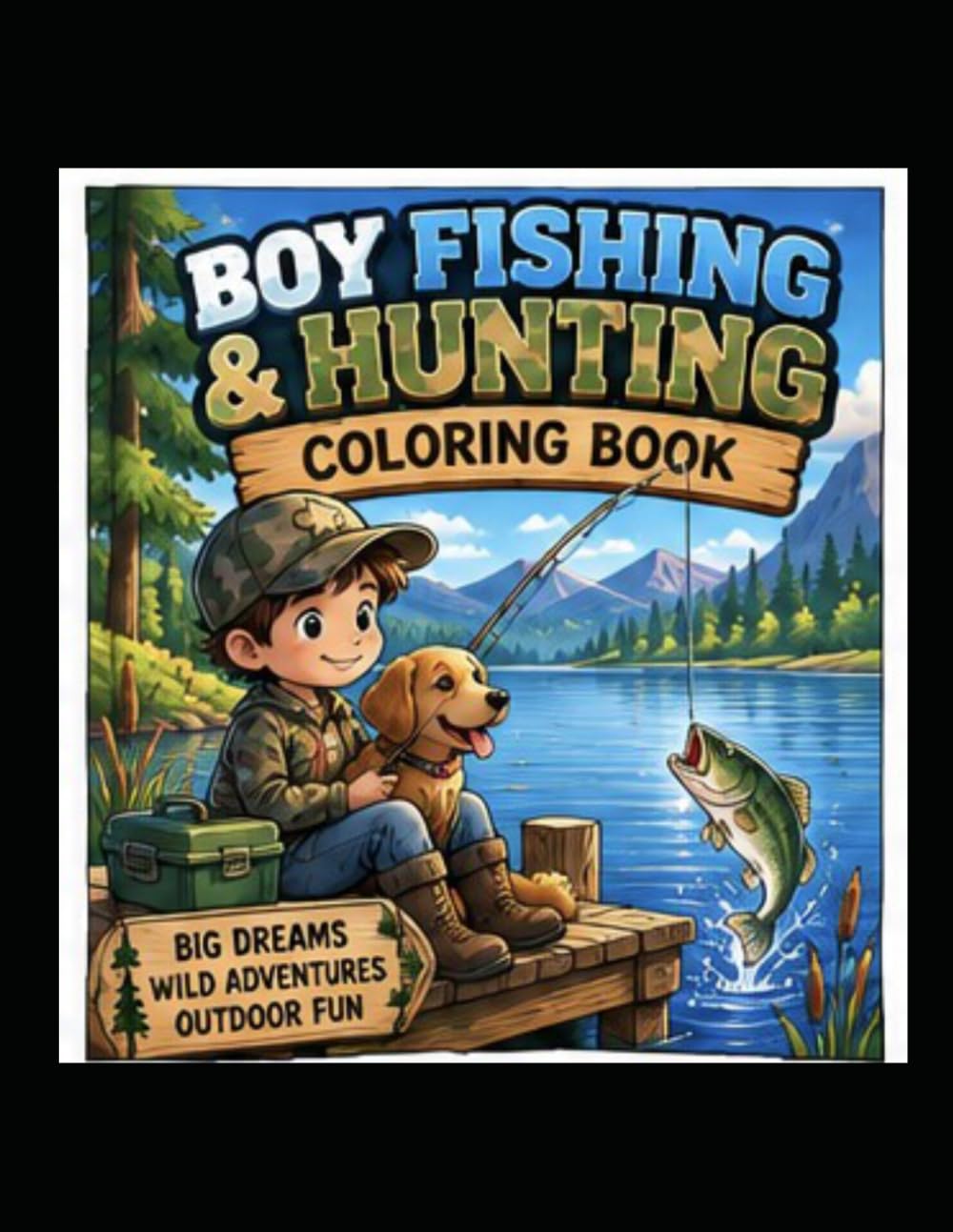 Boy Fishing And Hunting Coloring Book baixar o livro de graça