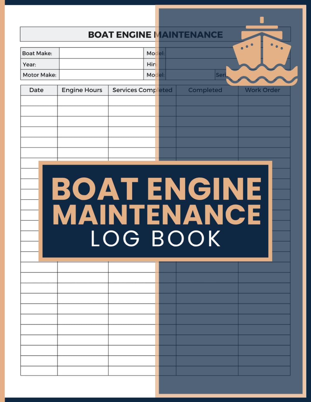 ler totalmente Boat Engine Maintenance Log book: Engine Hours Tracking, Service History Records, Inspection Notes, and Vessel Information for Boat Owners, Captains, and Marine Technicians