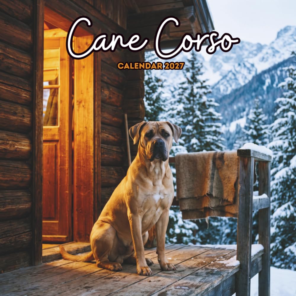Cane Corso 2027 Calendar: Strong Gentle Giants in Striking Portraits and Outdoor Scenes | Size 8.5 x 8.5 Inches baixar livro de graça