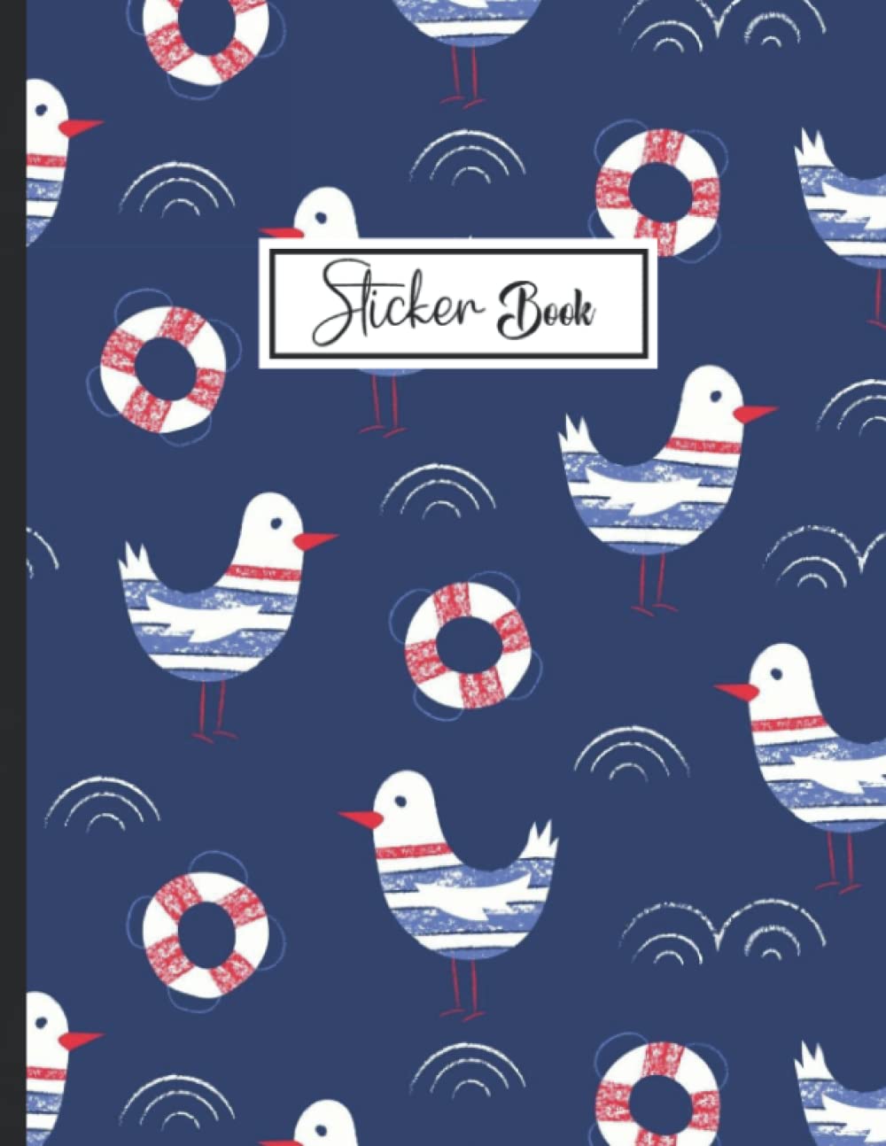 Sticker Book: Cute Seagull Design Blank Sticker Album Journal pages for Kids Sticker Collection Book. baixar o livro de graça
