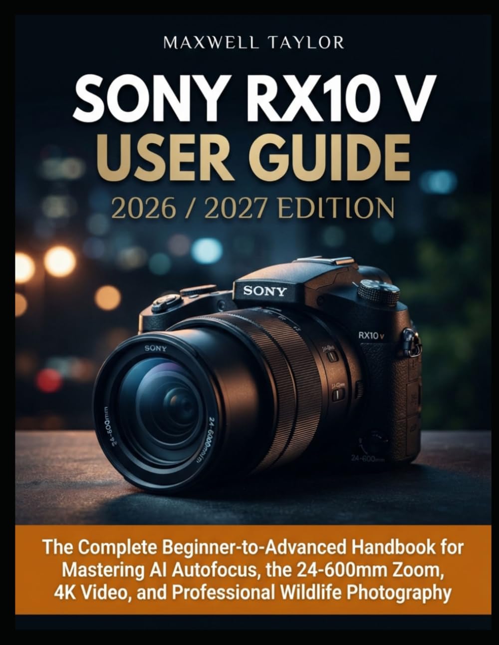 capítulo por capítulo baixar Sony Rx10 V User Guide 2026/2027: The Complete Beginner-To-Advanced Handbook for Mastering AI Autofocus, the 24-600mm Zoom, 4k Video, and Professional Wildlife Photography