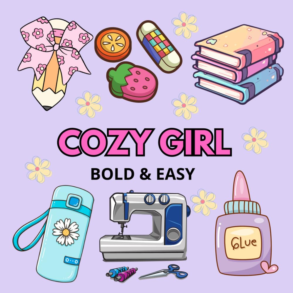 Easy and Bold Coloring Book for Adults and Kids: Simple and Big Desings for Relaxation Featuring Lovely Things for Girls (Bold and Easy) baixar o livro de graça