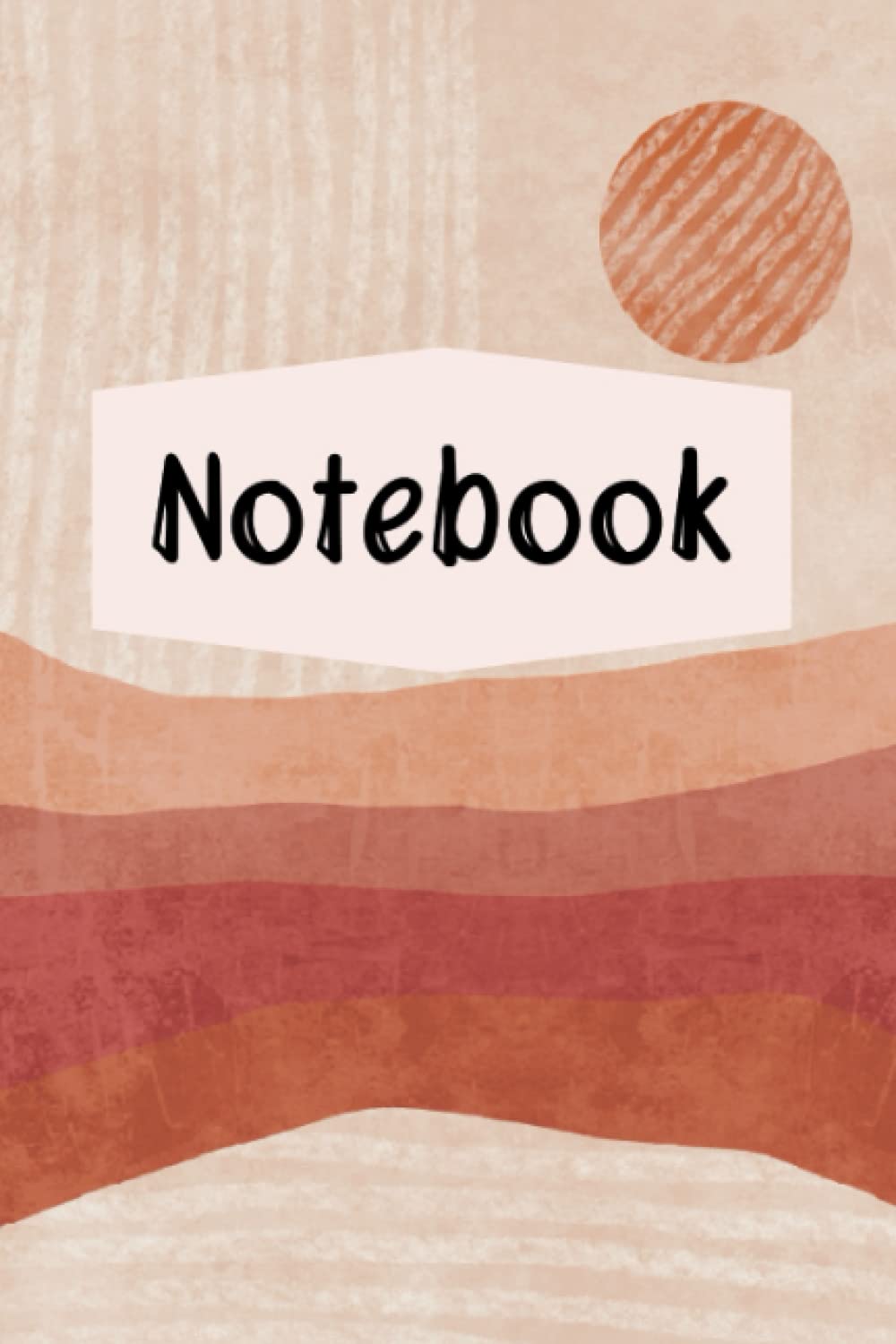 ler totalmente Boho Themed Notebook: Cute Boho Journal for Teens, Wide Ruled, 6 x 9 Inches, 120 Pages