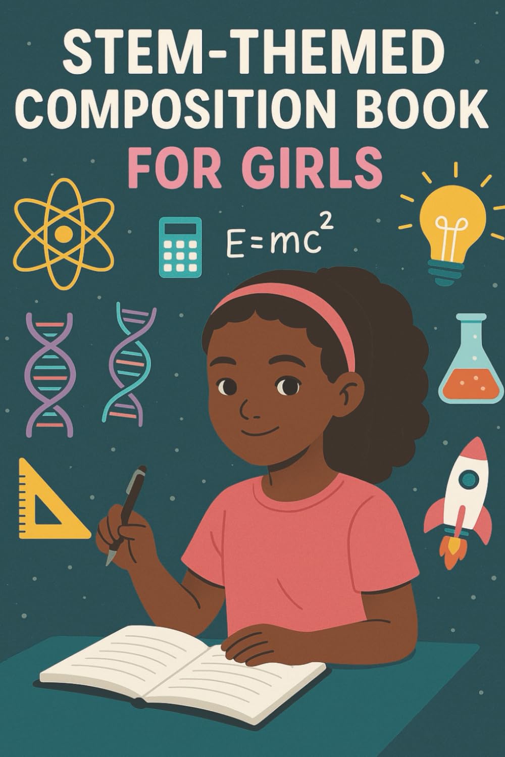 capítulo por capítulo baixar STEM-Themed Composition Book For Girls: Fun Science, Technology, Engineering and Math Cover Design for School, Journaling, and Creativity for Girls Ages 6–12