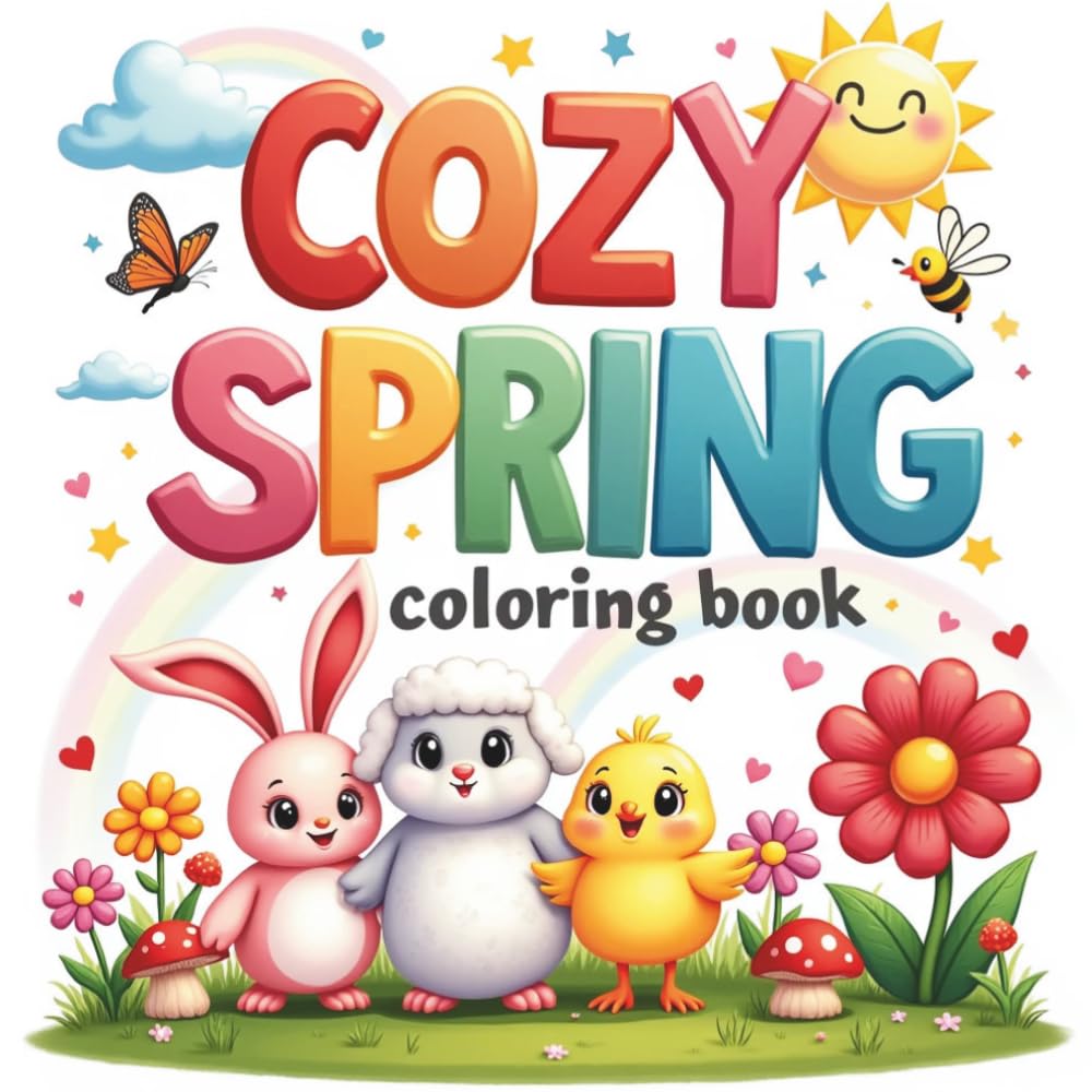 Cozy Spring Coloring Book: Relaxing Springtime Scenes, Flowers, Gardens, and Nature Designs for Adults – Stress Relief Coloring Pages for Mindfulness and Creativity baixar o livro de graça