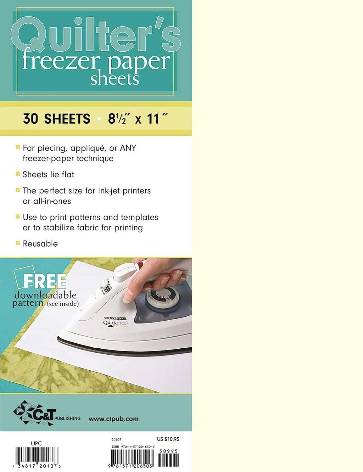 Quilter''s Freezer Paper Sheets: 30 Sheets, 8 1/2” x 11” baixar livro de graça