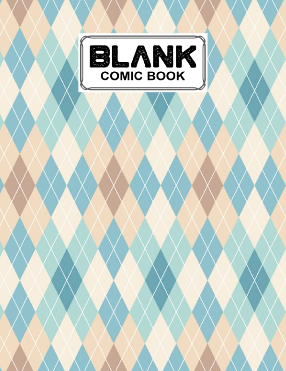 ler totalmente Blank Comic Book: Rhombus Cover, Draw Your Own Comics - 120 Pages of Fun and Unique Templates - A Large 8.5" x 11" Notebook by Bernard John