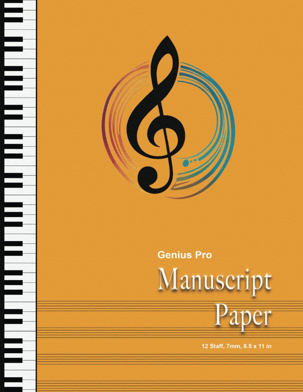 capítulo por capítulo baixar Genius Pro Premium 12 Staff Manuscript Paper Notebook - Orange: 8.5 x 11 in, 208 pages, 7mm, 12 staff / stave