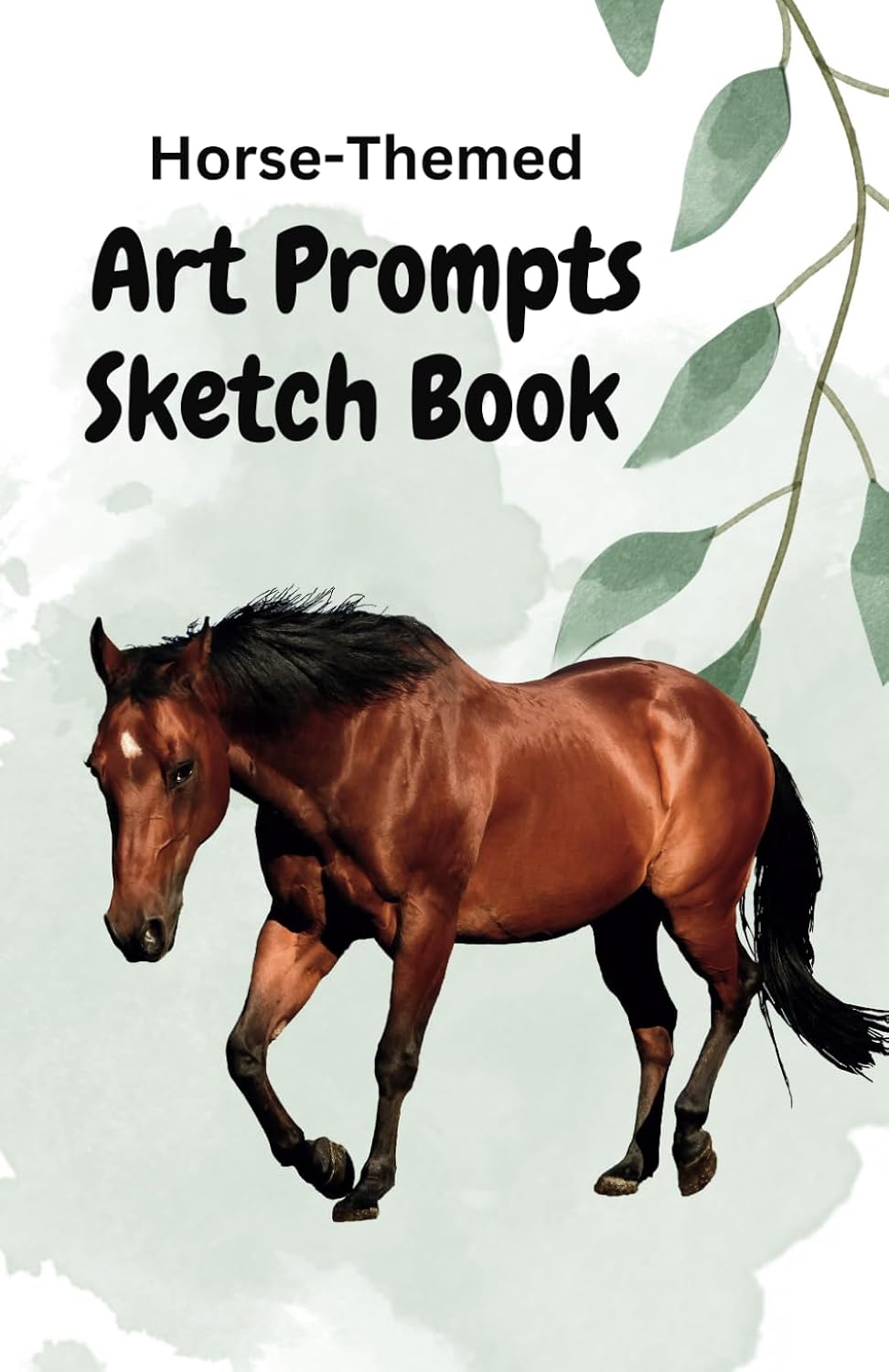 ler totalmente Art Prompts Sketch Book: 50 Horse Themed Prompts
