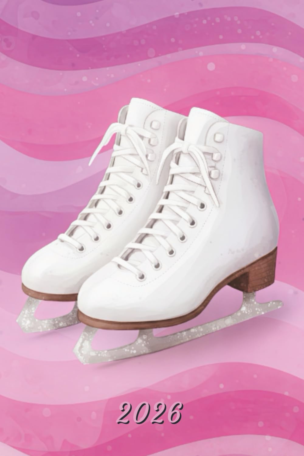 capítulo por capítulo baixar 2026: Small Monthly Calendar Planner - Figure Skates With Pink And Purple Background
