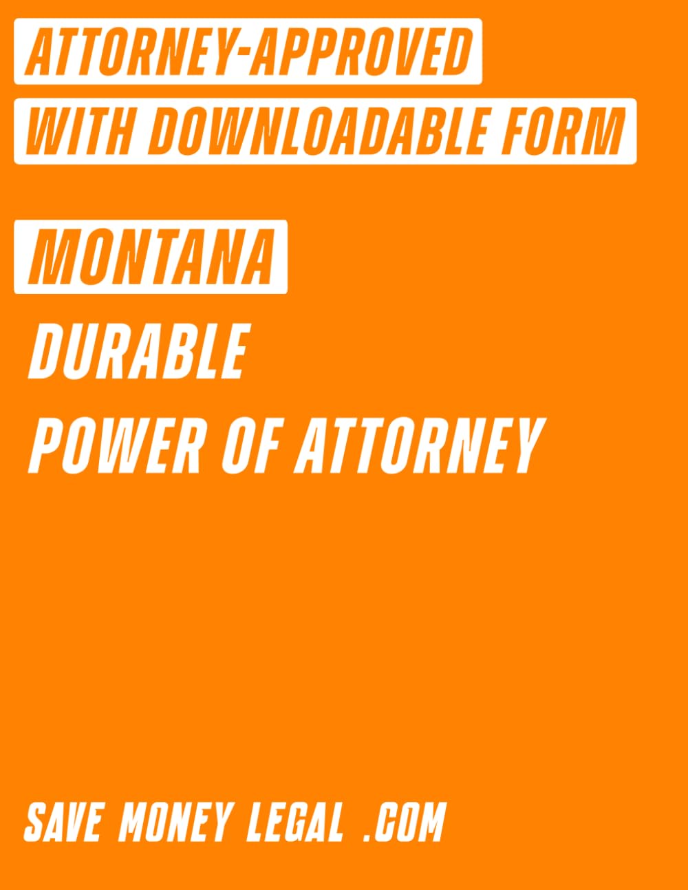 ler totalmente Montana Durable Power of Attorney (Save Money Legal)