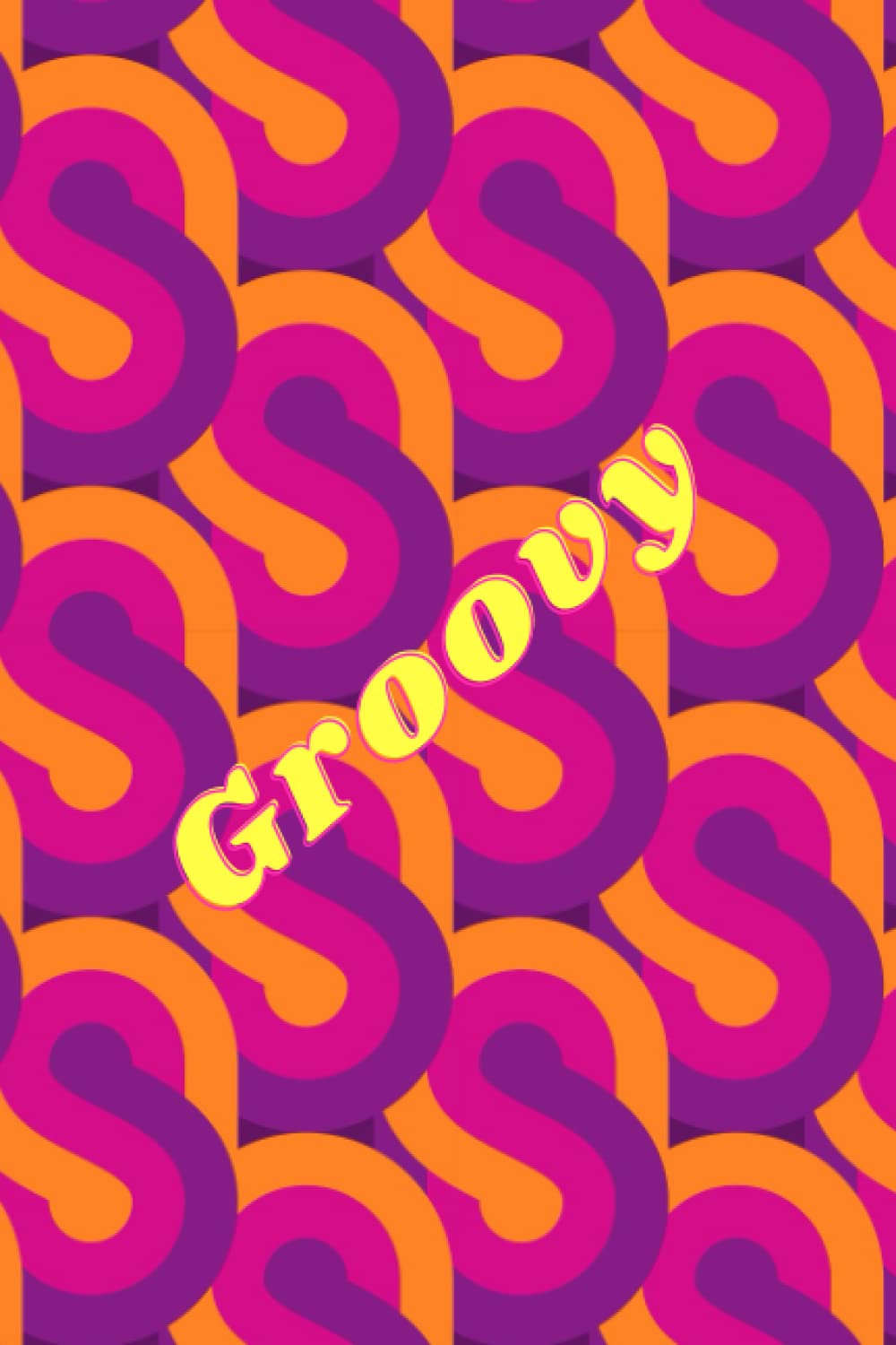 Purple groovy 70s composition notebook journal: Blank lined college ruled notebook journal with 120 pages and a funky theme baixar o livro de graça