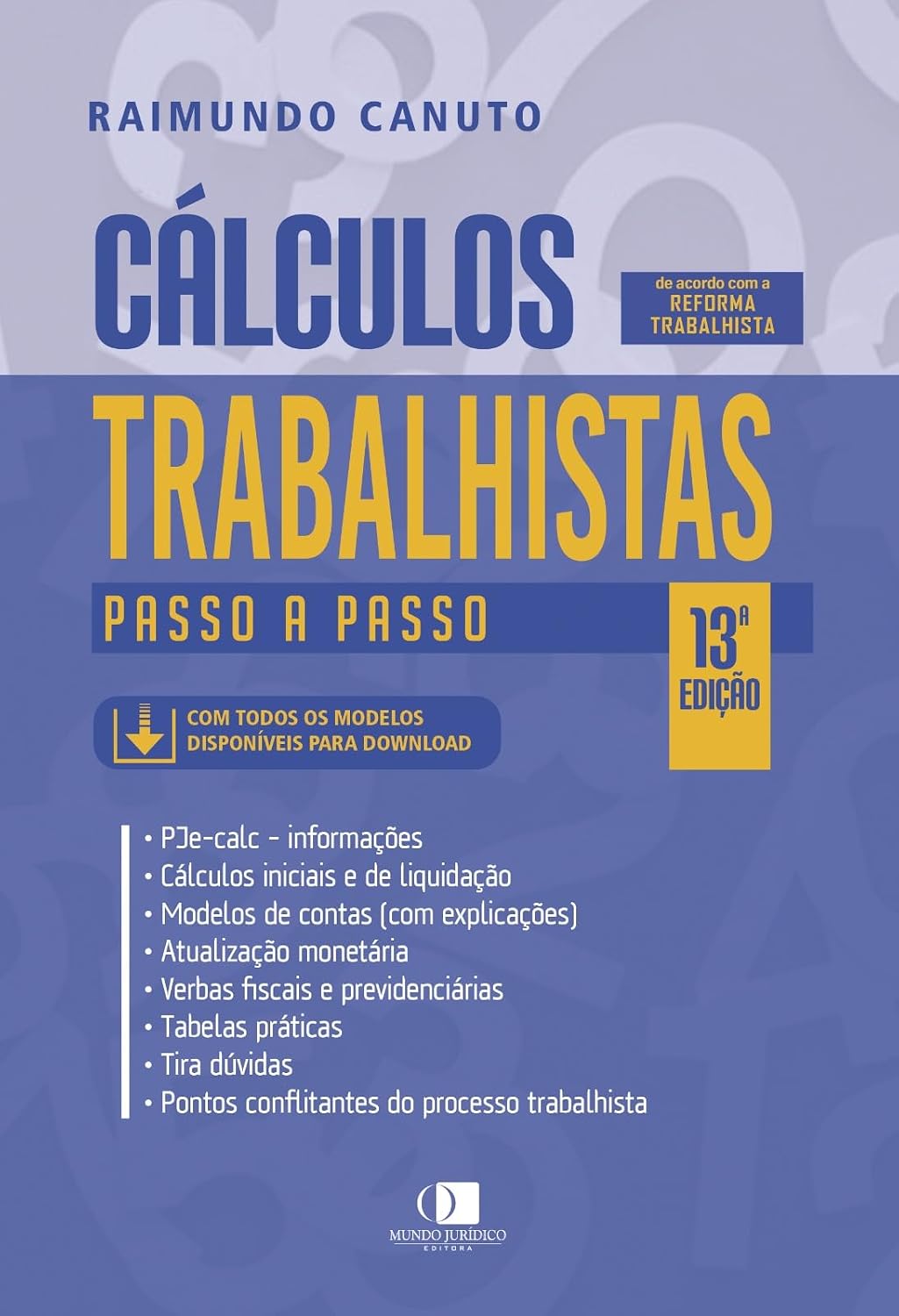 capítulo por capítulo baixar Cálculos trabalhistas passo a passo 13Ed.2023