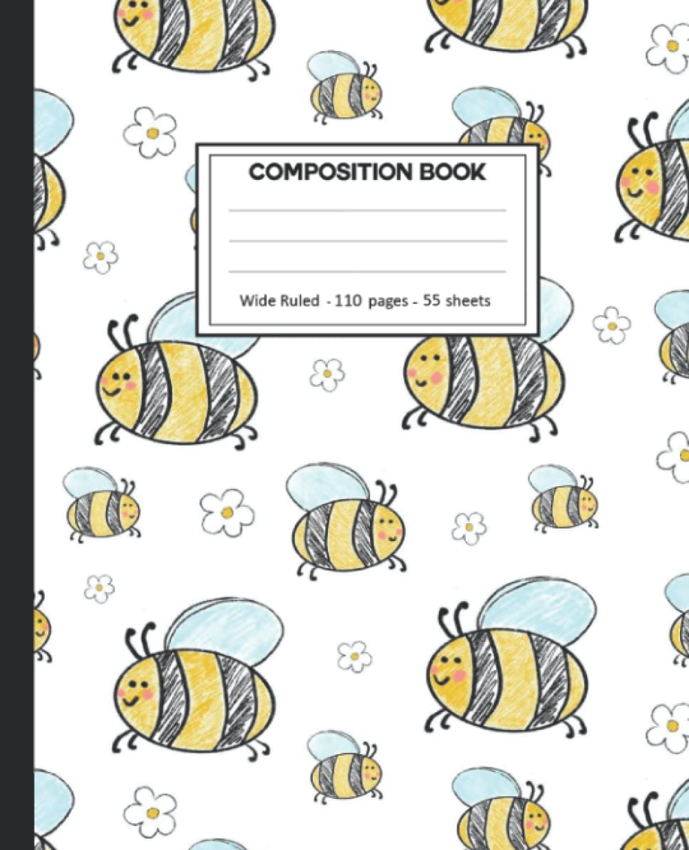 ler totalmente Composition Notebook: Bee College Ruled: 110+ Lined Pages Writing Journal.
