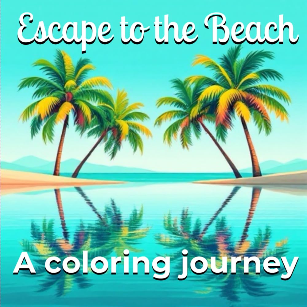 ler totalmente Beach coloring book for adult relaxation: 50 Calming Designs for Stress Relief