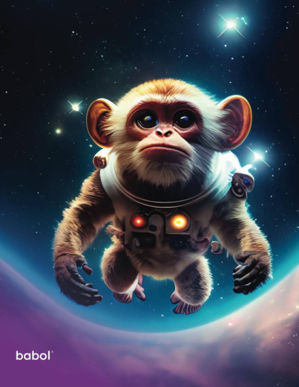 Space Animals (Monkey) Composition Notebook Wide Ruled for Kids, Teens, Girls, Boys, And Students Cute School Supplies baixar o livro de graça