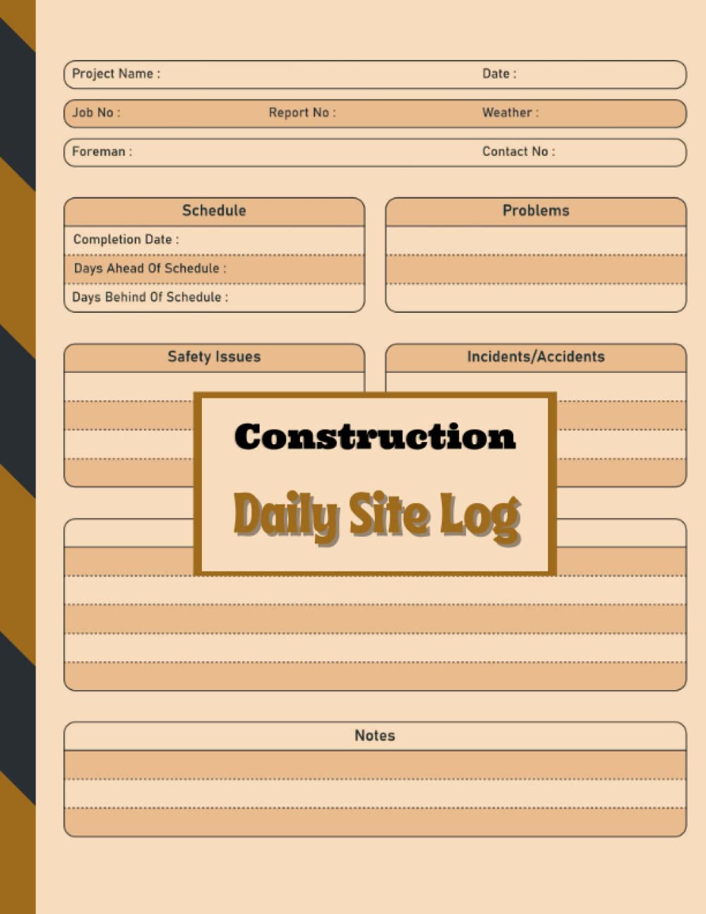 Construction Daily Site Log Book: Record Every Detail| A Daily Logbook for Construction Sites baixar livro de graça