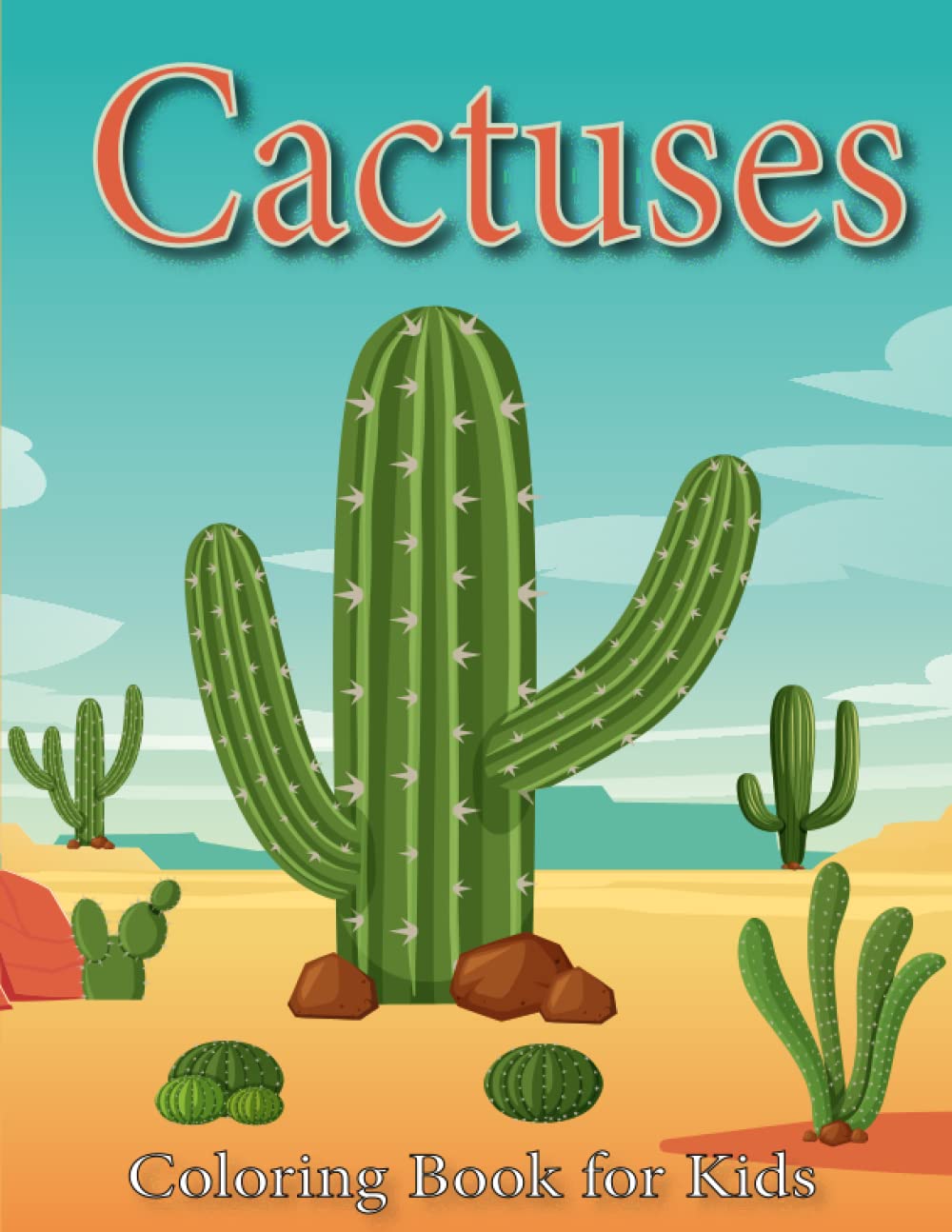 ler totalmente Cactuses Coloring Book for Kids: Cute and fun cactuses Desert Plant, And Succulents Illustrations For All ages