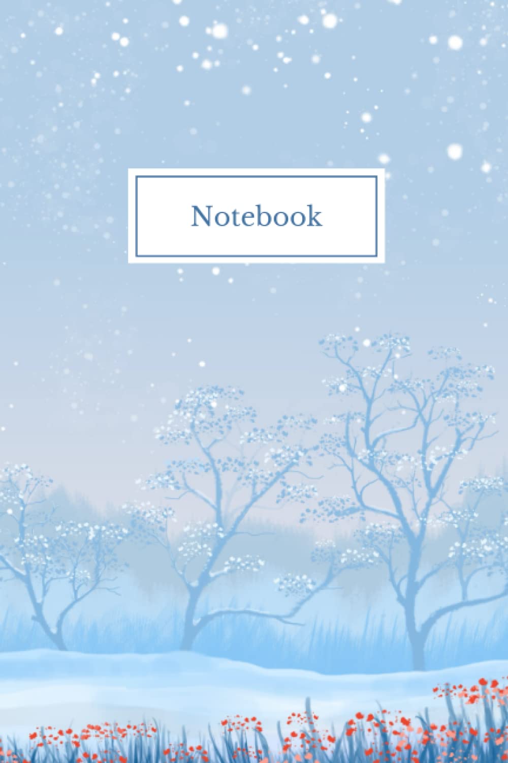 ler totalmente Ruled Notebook / Journal: snowy landscape | 6 x 9 inches, 120 pages